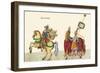 Horseback Riding On The Continents-Asia-Description Eight Festivities Held During Games-null-Framed Art Print