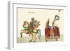 Horseback Riding On The Continents-Asia-Description Eight Festivities Held During Games-null-Framed Art Print