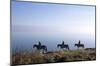 Horseback riding on the tideland, Sylt, Schleswig-Holstein, Germany-null-Mounted Art Print