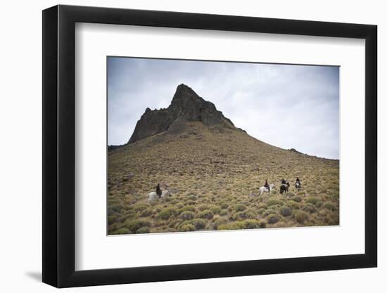 Horseback Riding, Patagonia, Argentina, South America-Yadid Levy-Framed Photographic Print