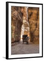 Horsecart in the Siq, Petra, Jordan, Middle East-Richard Maschmeyer-Framed Photographic Print