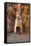 Horsecart in the Siq, Petra, Jordan, Middle East-Richard Maschmeyer-Framed Stretched Canvas