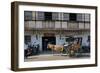 Horsedrawn and people outside a museum, Crisologo Museum, Vigan, Ilocos Sur, Philippines-null-Framed Photographic Print