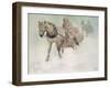 Horsedrawn Sleigh, Illustration from 'Helpers Without Hands' by Gladys Davidson, Published in 1919-John Edwin Noble-Framed Giclee Print