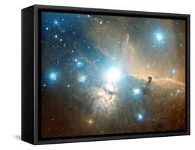 Horsehead And Flame Nebulae-Davide De Martin-Framed Stretched Canvas