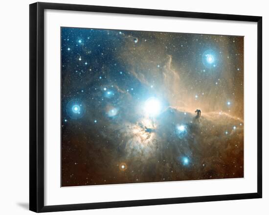 Horsehead And Flame Nebulae-Davide De Martin-Framed Photographic Print