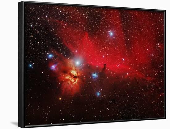 Horsehead And Flame Nebulae-John Sanford-Framed Photographic Print