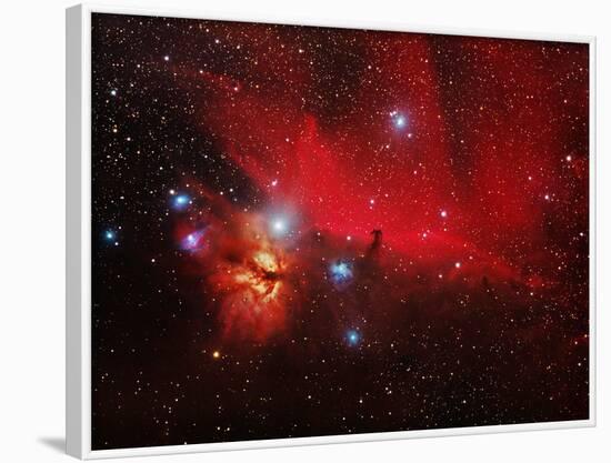 Horsehead And Flame Nebulae-John Sanford-Framed Photographic Print