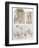 Horseman, 1480-1481-Leonardo da Vinci-Framed Premium Giclee Print