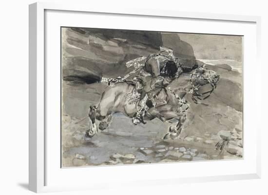 Horseman, 1890-1891-Mikhail Alexandrovich Vrubel-Framed Giclee Print