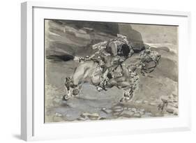 Horseman, 1890-1891-Mikhail Alexandrovich Vrubel-Framed Giclee Print