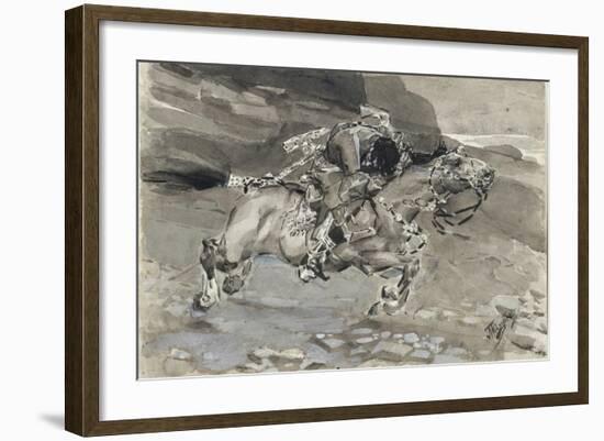 Horseman, 1890-1891-Mikhail Alexandrovich Vrubel-Framed Giclee Print