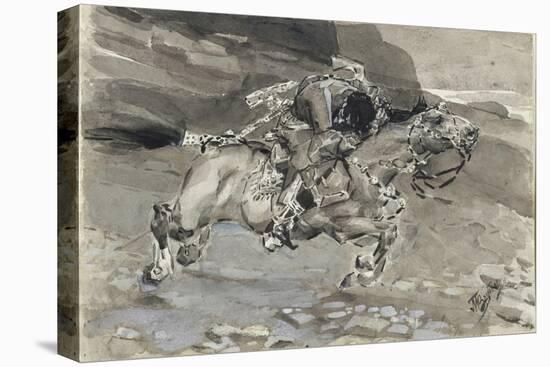 Horseman, 1890-1891-Mikhail Alexandrovich Vrubel-Stretched Canvas