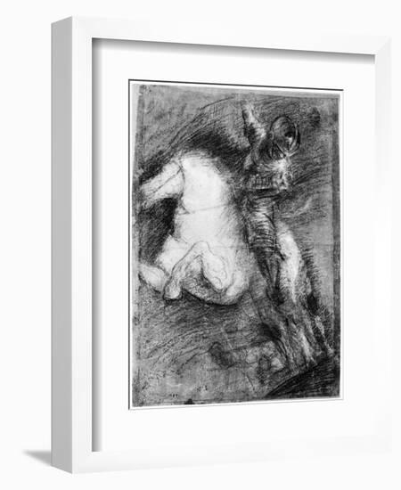 Horseman for the Battle of Cadore, C1525-Titian (Tiziano Vecelli)-Framed Giclee Print