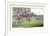 Horseman Jumps the Fence to Follow the Hounds-Henry Thomas Alken-Framed Premium Giclee Print