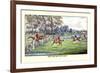 Horseman Jumps the Fence to Follow the Hounds-Henry Thomas Alken-Framed Premium Giclee Print