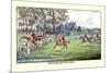 Horseman Jumps the Fence to Follow the Hounds-Henry Thomas Alken-Mounted Premium Giclee Print