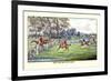 Horseman Jumps the Fence to Follow the Hounds-Henry Thomas Alken-Framed Art Print