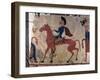 Horseman, Pazyryk Felt Artefact (Carpet Detai), 5th or 4th Century Bc-null-Framed Photographic Print