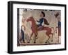 Horseman, Pazyryk Felt Artefact (Carpet Detai), 5th or 4th Century Bc-null-Framed Photographic Print