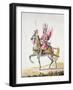 Horseman with Wings', Costume Design for 'Le Carrousel Des Galants Maures', 1686-Jean I Berain-Framed Giclee Print