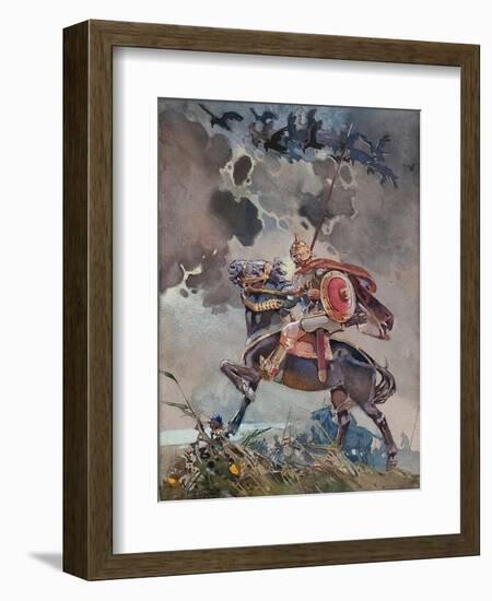 Horseman-Nikolai Nikolayevich Karasin-Framed Giclee Print