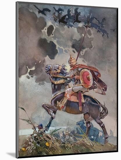 Horseman-Nikolai Nikolayevich Karasin-Mounted Giclee Print