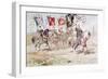 Horsemen Carrying Banners of the Hanseatic League and of Towns Belonging to the League-Armand Jean Heins-Framed Giclee Print