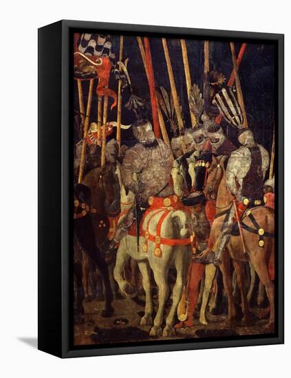 Horsemen, from Battle of San Romano (Depicting Florentine Victory over Sienese in 1432), C. 1455-Paolo Uccello-Framed Stretched Canvas