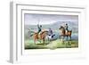 Horsemen Greeting-Henry Thomas Alken-Framed Art Print