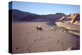 Horsemen in the Valle de la Muerte, Atacama Desert, Chile-null-Stretched Canvas