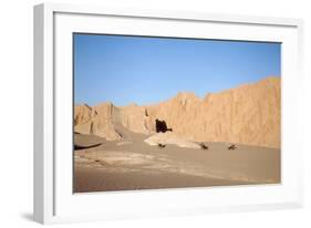 Horsemen in the Valle de la Muerte, Atacama Desert, Chile-null-Framed Art Print