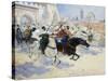 Horsemen Leaving the City-Ulpiano Checa Y Sanz-Stretched Canvas