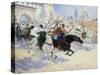 Horsemen Leaving the City-Ulpiano Checa Y Sanz-Stretched Canvas