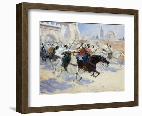 Horsemen Leaving the City-Ulpiano Checa Y Sanz-Framed Giclee Print