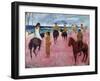 Horsemen on the Beach by Paul Gauguin,-null-Framed Giclee Print