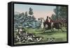 Horsemen with Hundreds of Hunting Dogs-Charles Butler-Framed Stretched Canvas