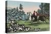 Horsemen with Hundreds of Hunting Dogs-Charles Butler-Stretched Canvas