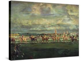 Horseracing, 1911-Georgi Bogdanovich Yakulov-Stretched Canvas