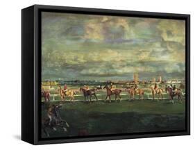 Horseracing, 1911-Georgi Bogdanovich Yakulov-Framed Stretched Canvas