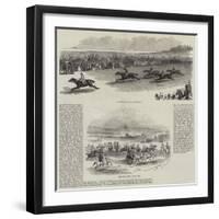 Horseracing at Newmarket-null-Framed Giclee Print