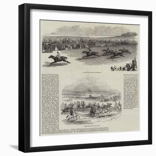 Horseracing at Newmarket-null-Framed Giclee Print