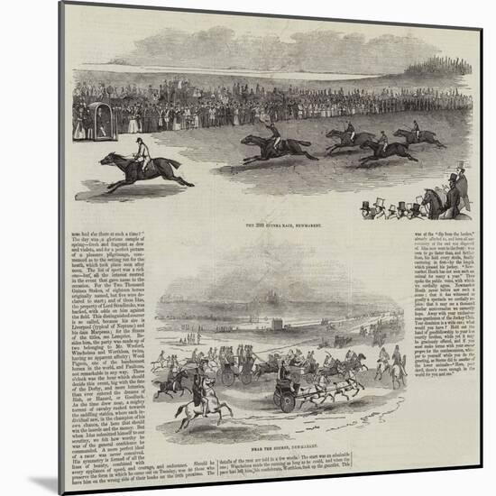 Horseracing at Newmarket-null-Mounted Giclee Print