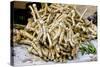 Horseradish Roots for Sale at Sigishoara Fruit-null-Stretched Canvas