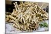 Horseradish Roots for Sale at Sigishoara Fruit-null-Mounted Photographic Print