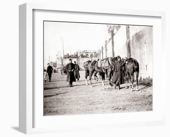 Horseriders, Antwerp, 1898-James Batkin-Framed Photographic Print