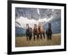 Horses Along the Rocky Mountain Front, Montana.-Steven Gnam-Framed Photographic Print