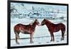 Horses, Amish Farm, Lancaster, Pa.-Anthony Butera-Framed Premium Giclee Print