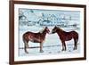 Horses, Amish Farm, Lancaster, Pa.-Anthony Butera-Framed Giclee Print