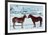 Horses, Amish Farm, Lancaster, Pa.-Anthony Butera-Framed Giclee Print